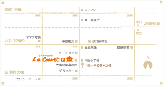 La Carrot・アクセスマップ